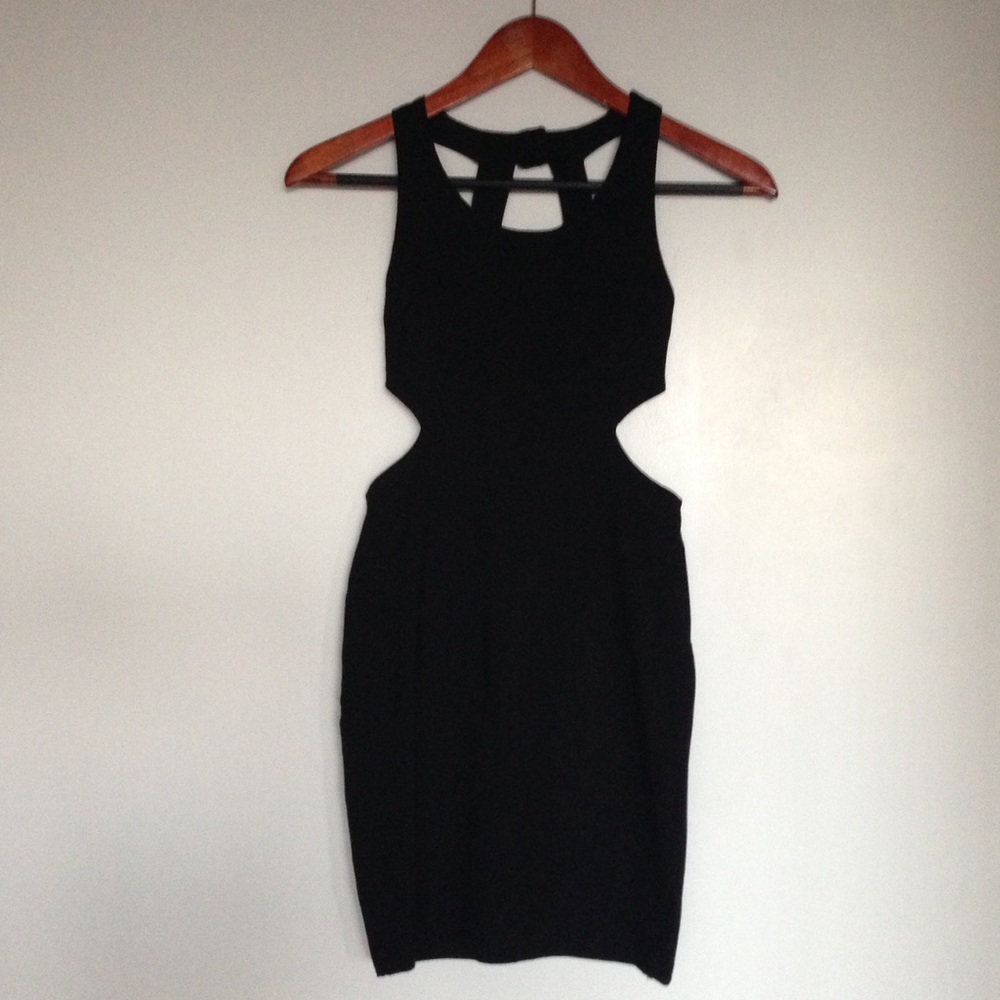 Women’s Black Cutout Mini Dress - Sleek Evening Bodycon